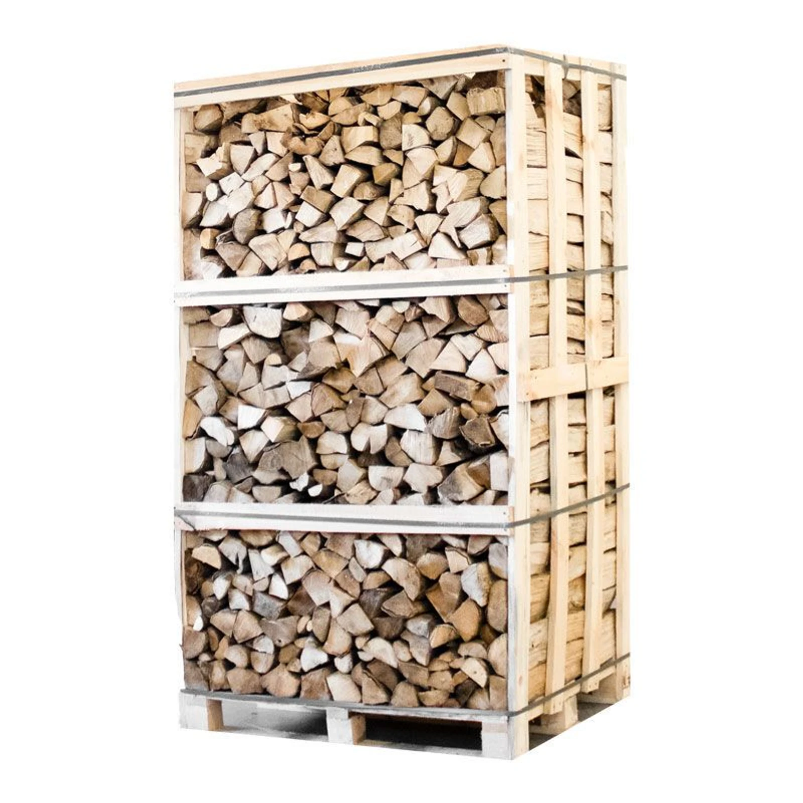 Palette kammergetrocknetes gespaltenes Hainbuche Brennholz 25cm