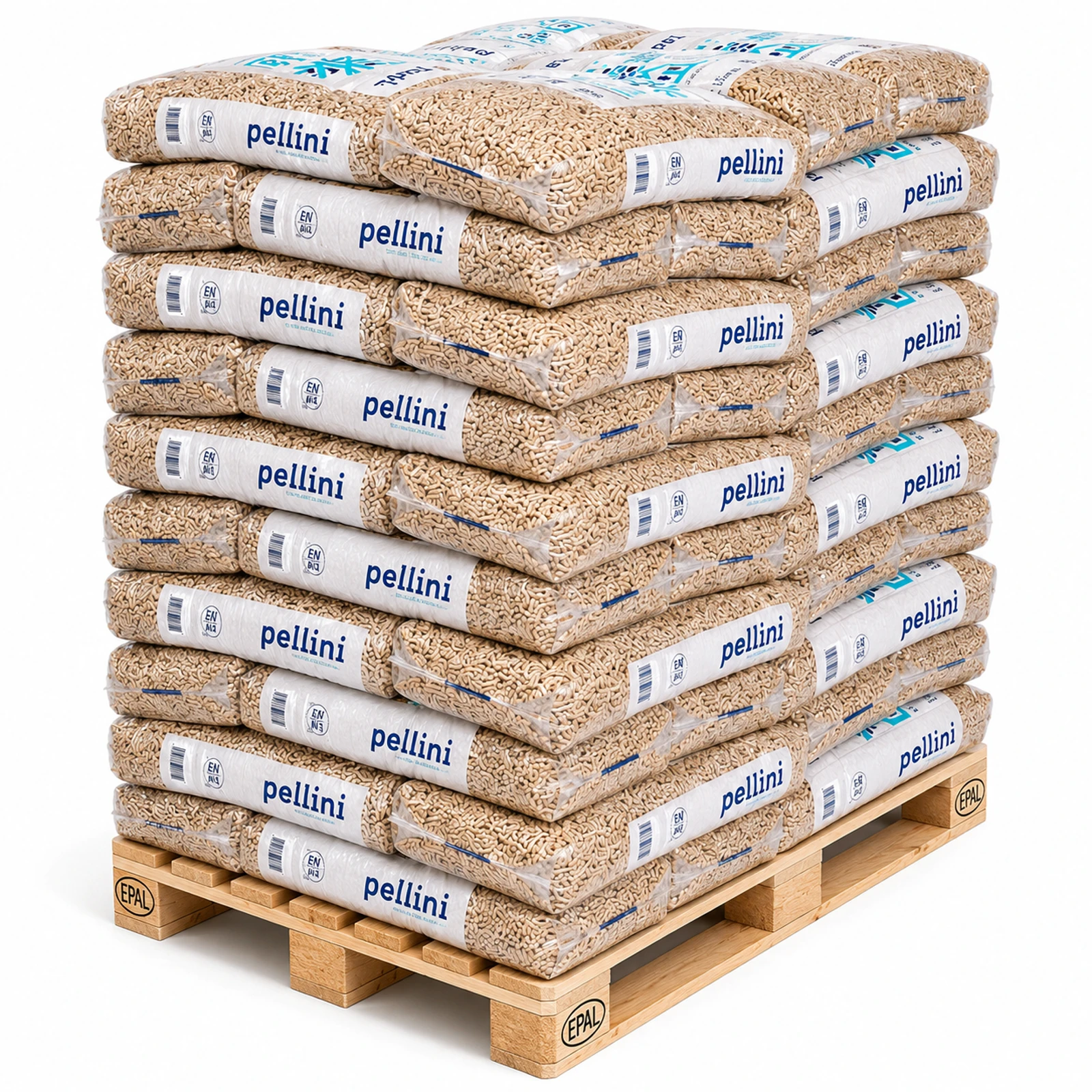 PELLINI Holzpellets 6mm ENplusA1, 66 x 17kg Palette