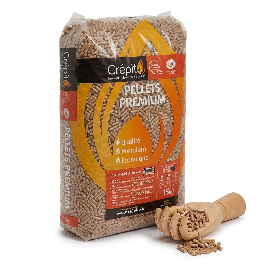 BoisExpress — Holzpellets BADGER, Palette mit 65 Säcken à 15 kg, Holztradition