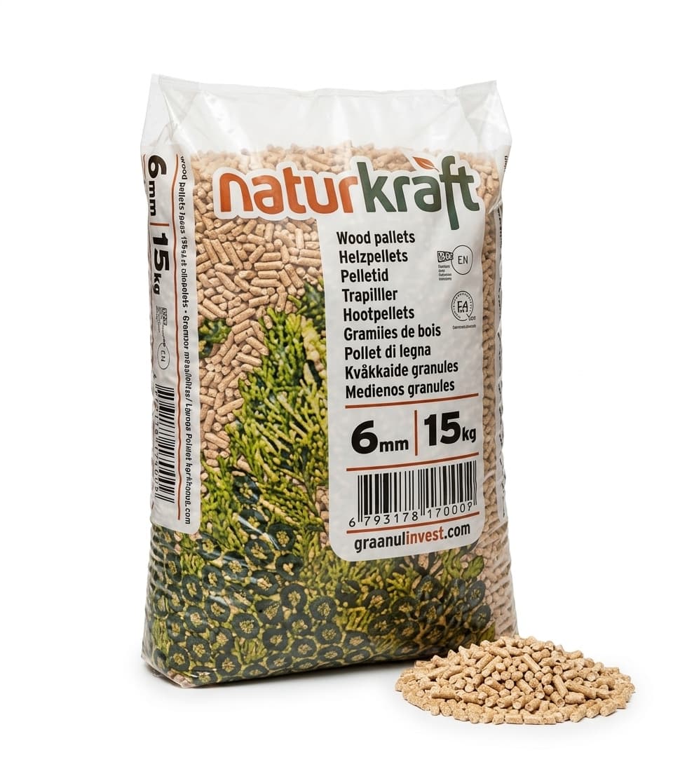BoisExpress — Holz Westerwalder Holzpellets Palette 66 Säcke à 15 kg Natürliche Trocknung