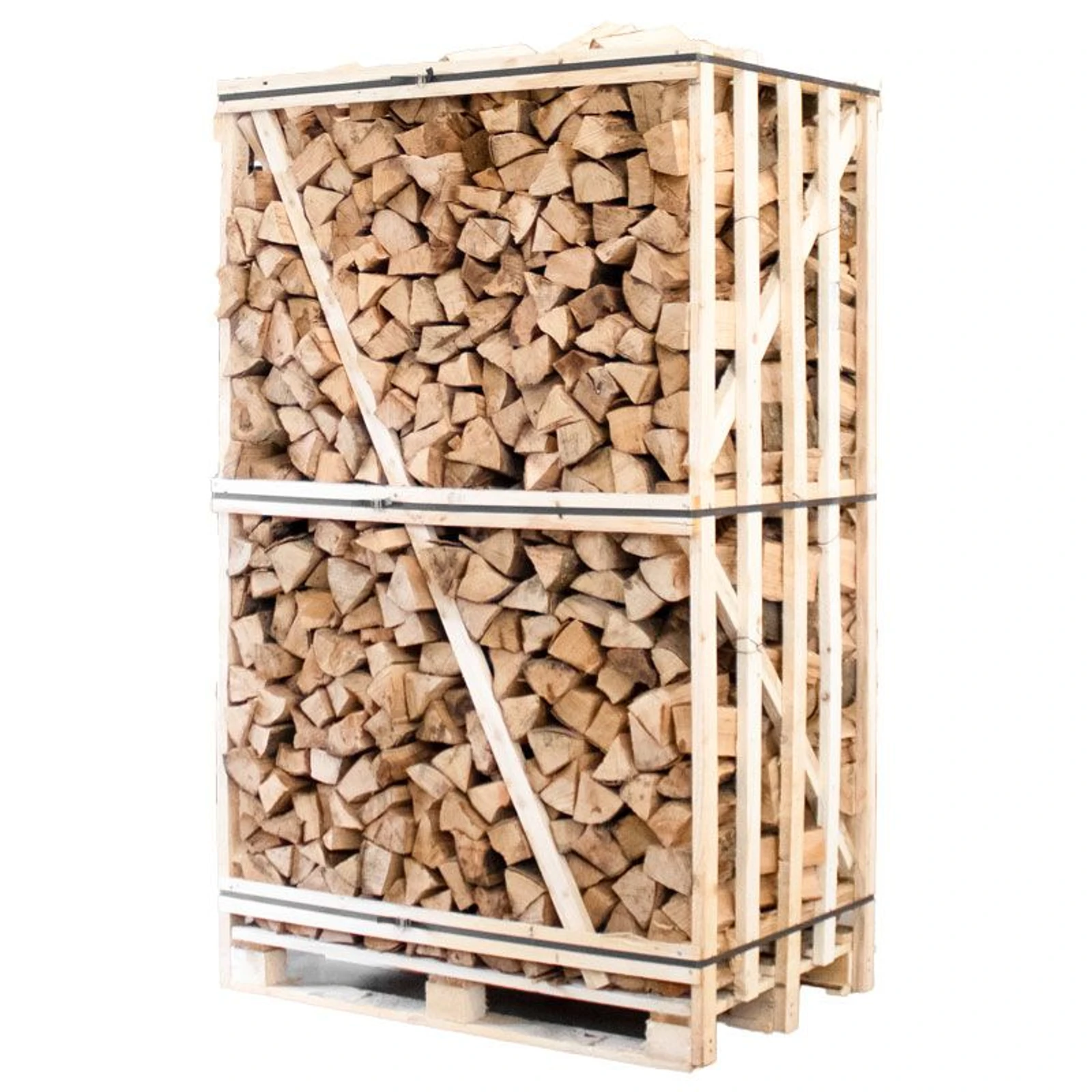 Palette kammergetrocknetes gespaltenes Buche Brennholz 33cm