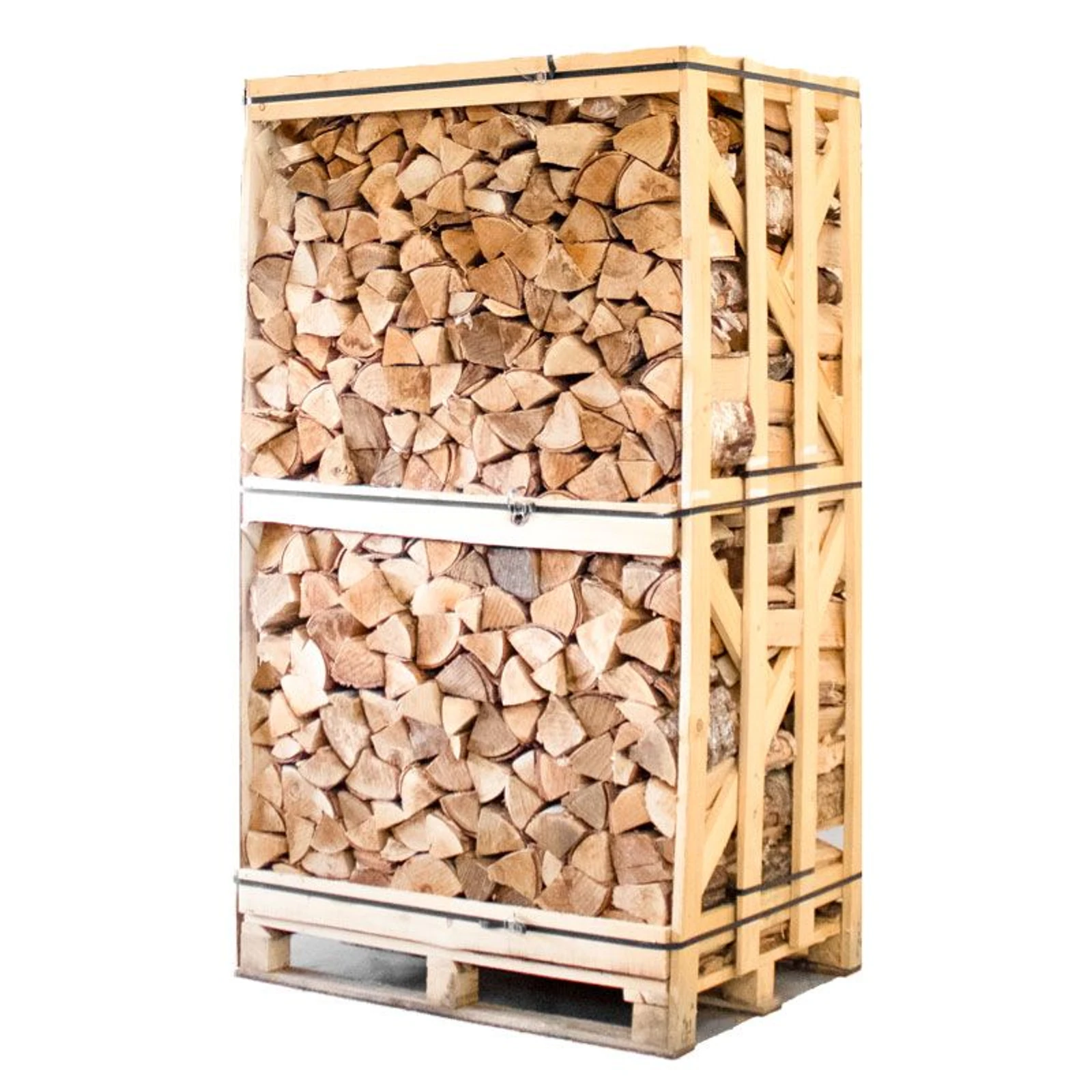 Palette kammergetrocknetes gespaltenes Birken Brennholz 25cm