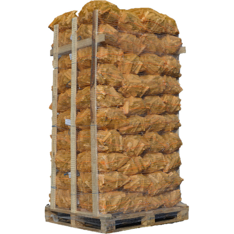 Palette von 80 Netzen mit 40L Anzündholz