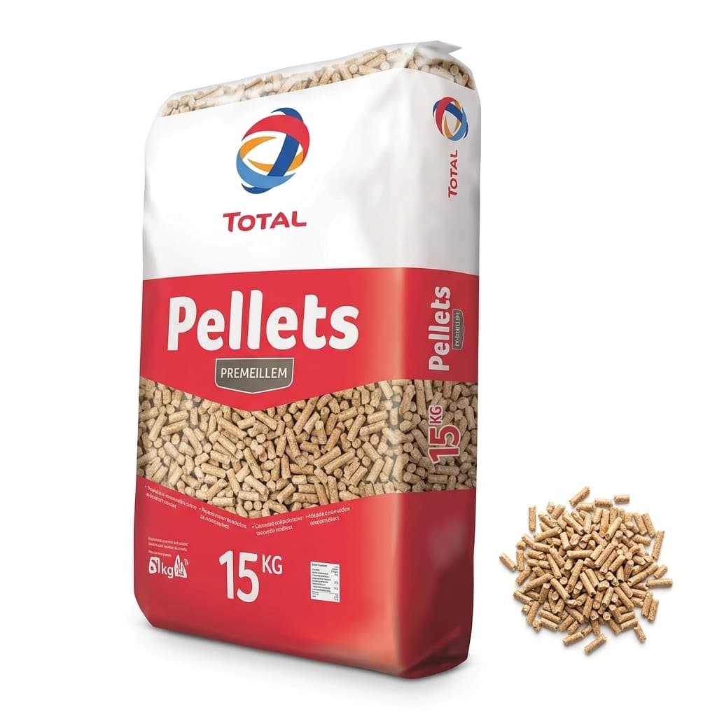 BoisExpress — Pellets Total Premium, Palette mit 66 Säcken à 15 kg, Französisches Handwerk