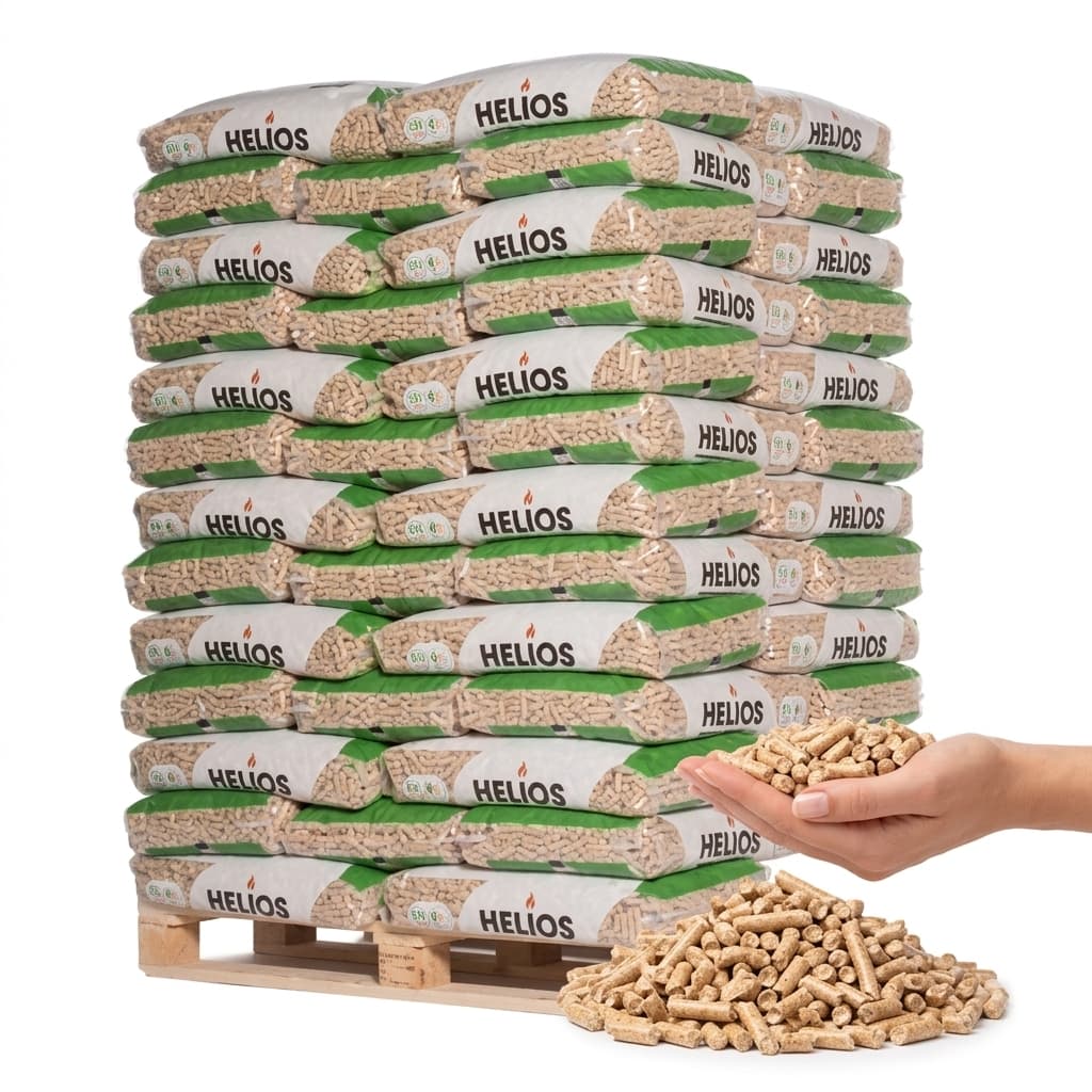 BoisExpress — Pellet HELIOS Palette von 65 Säcken à 17 kg 100% Nadelholz Französische Handwerkskunst