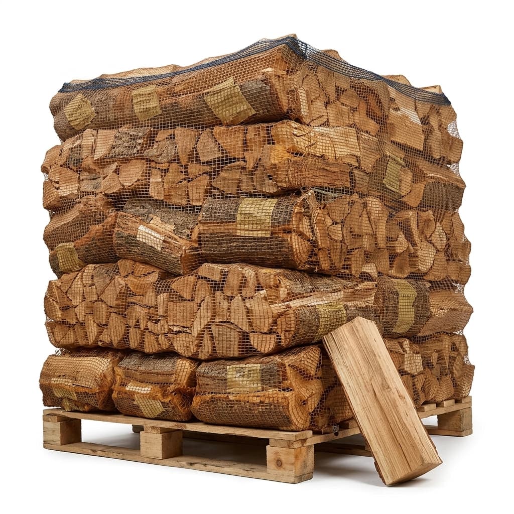 BoisExpress — 40 Säcke Hartholz 25kg 30cm Französischer Wald