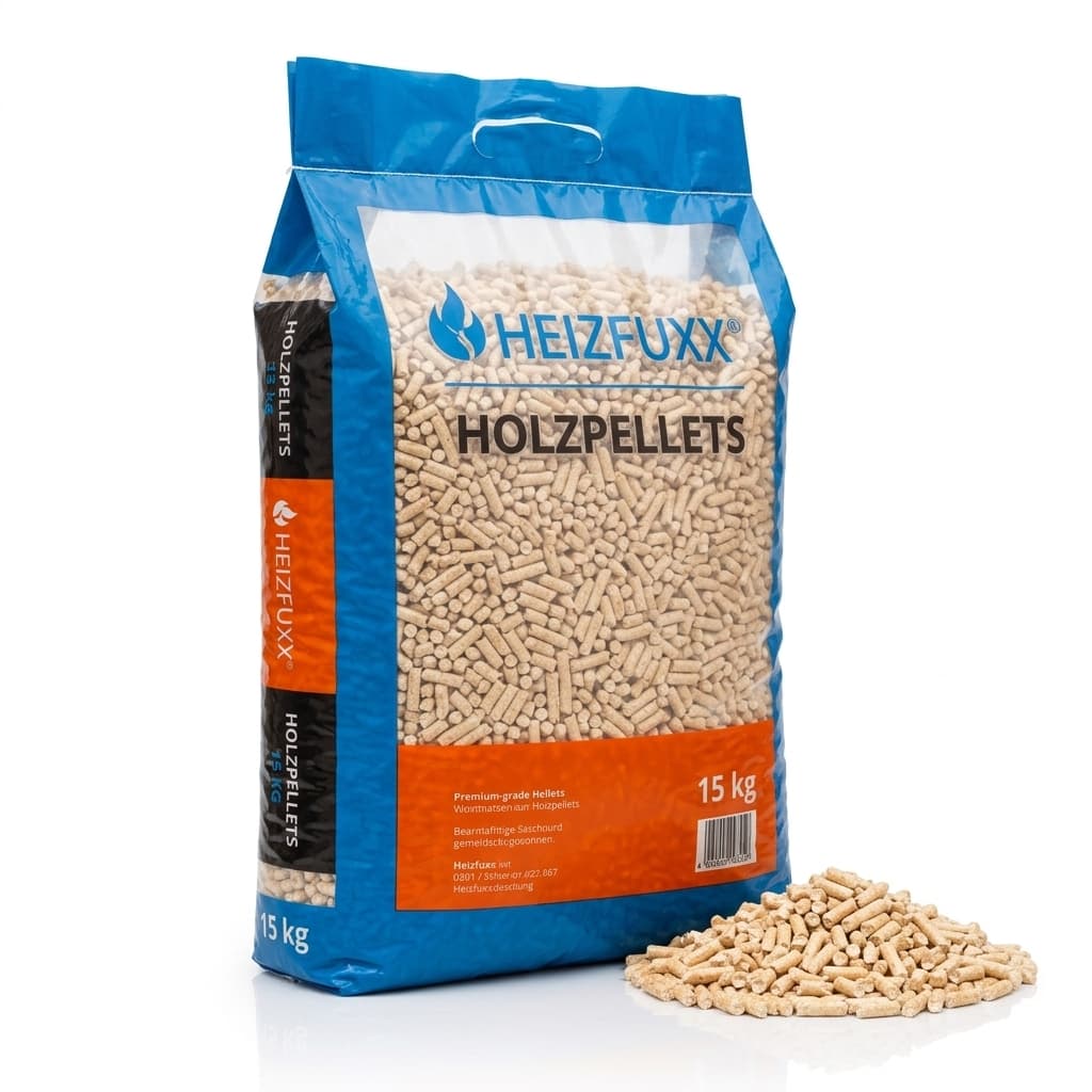 BoisExpress — HEIZFUXX blaue Pellets ENplus A1 Palette 65 Säcke x 15kg Holztradition